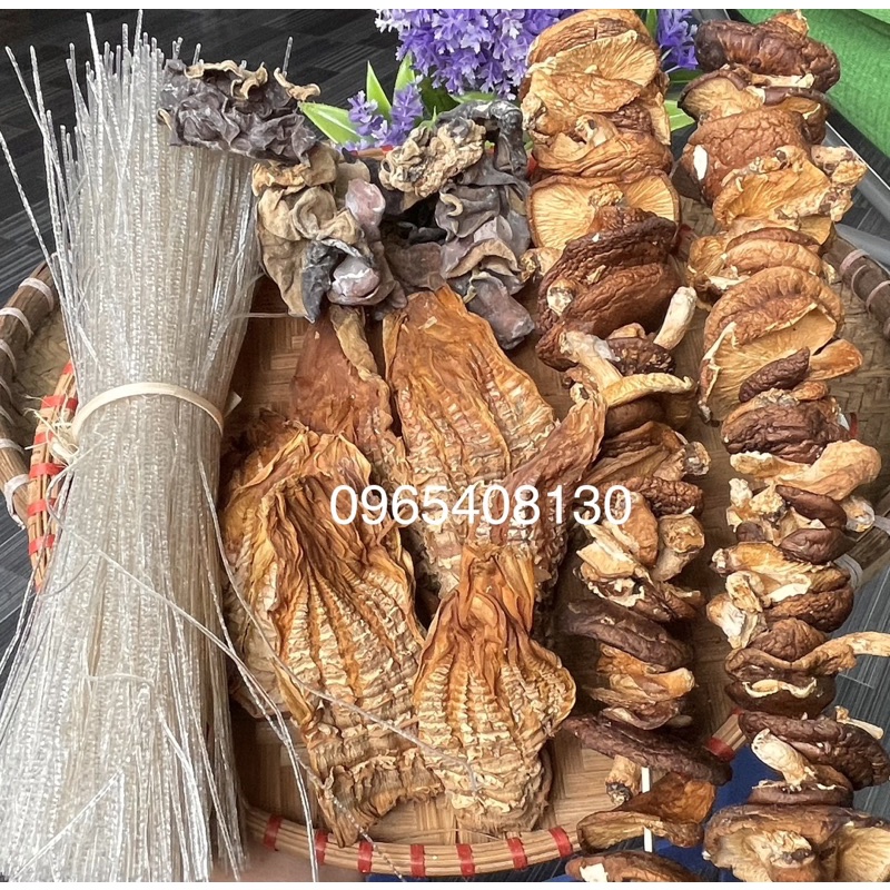 ComBo Măng Miến Mộc Nhĩ Nấm Hương Rừng Tây Bắc ( Com bo 500g tiện lợi, tiết kiệm )