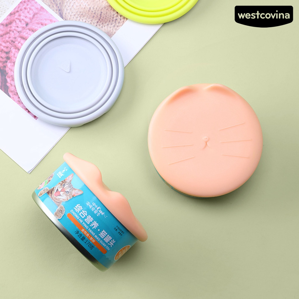 [COD]♘Nắp Đậy Thức Ăn Cho Thú Cưng 6.5 / 7.5 / 8.5cm