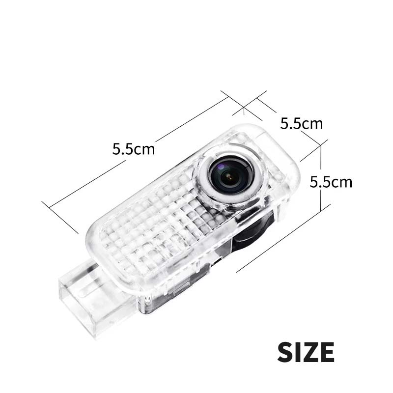 Set 2 / 4 Đèn LED Chiếu Logo Trang Trí Cửa Xe Hơi Audi Sline A3 A4 A5 A6 A7 A8 Q3 Q5 Q7 Q8 TT RS Quattro