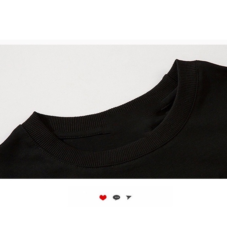 Áo thun pofloret dáng rộng ngắn tay in họa tiết tình yêu dành cho nữ