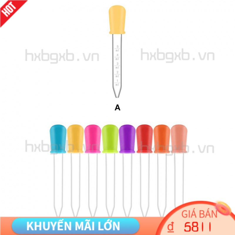 Ống Nhỏ Giọt Đựng Thức Ăn Cho Bé Màu Sắc Ngẫu Nhiên