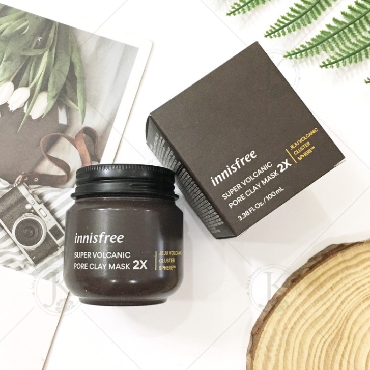 Mặt nạ đất sét chiết xuất tro núi lửa Innisfree SUPER VOLCANIC PORE CLAY MASK 2X