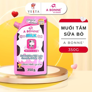 Muối Tăm Sữa Bò A Bonne - Tẩy Tế Bào Da Chết Body Thái Lan Sữa Tươi 350g