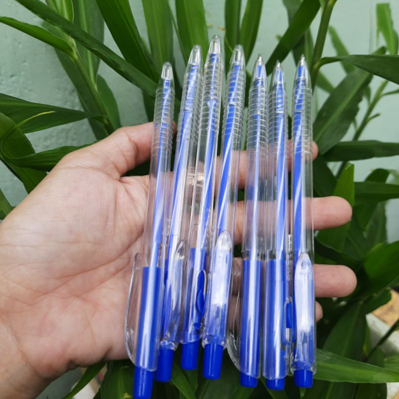 Bút bi mực xanh Ánh Sáng nét 0.7mm, bút viết nét đều, mực đẹp