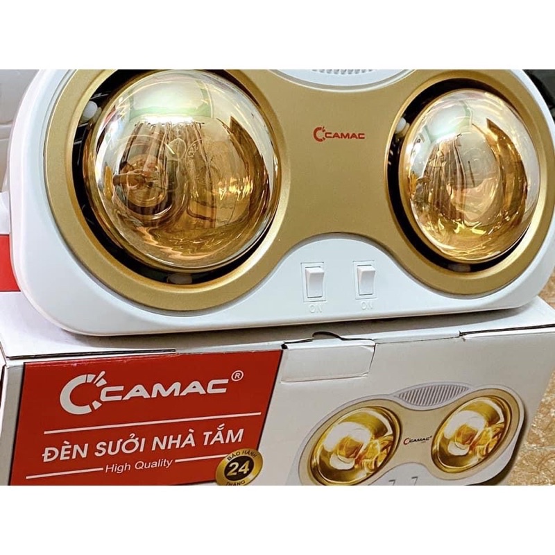 Sưởi Tắm Camac 2-3 Bóng-Làm ấm Nhanh-Không Gây Khô Da-Bảo Hành 24 Tháng
