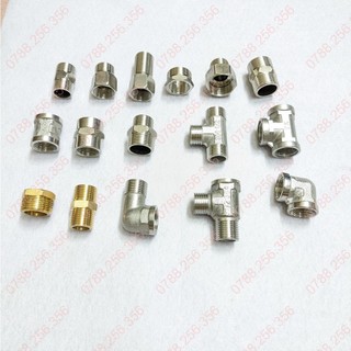 NỐI 2 ĐẦU RĂNG TRONG PHI 21 INOX, LOẠI DÀY. Măng xông Inox
