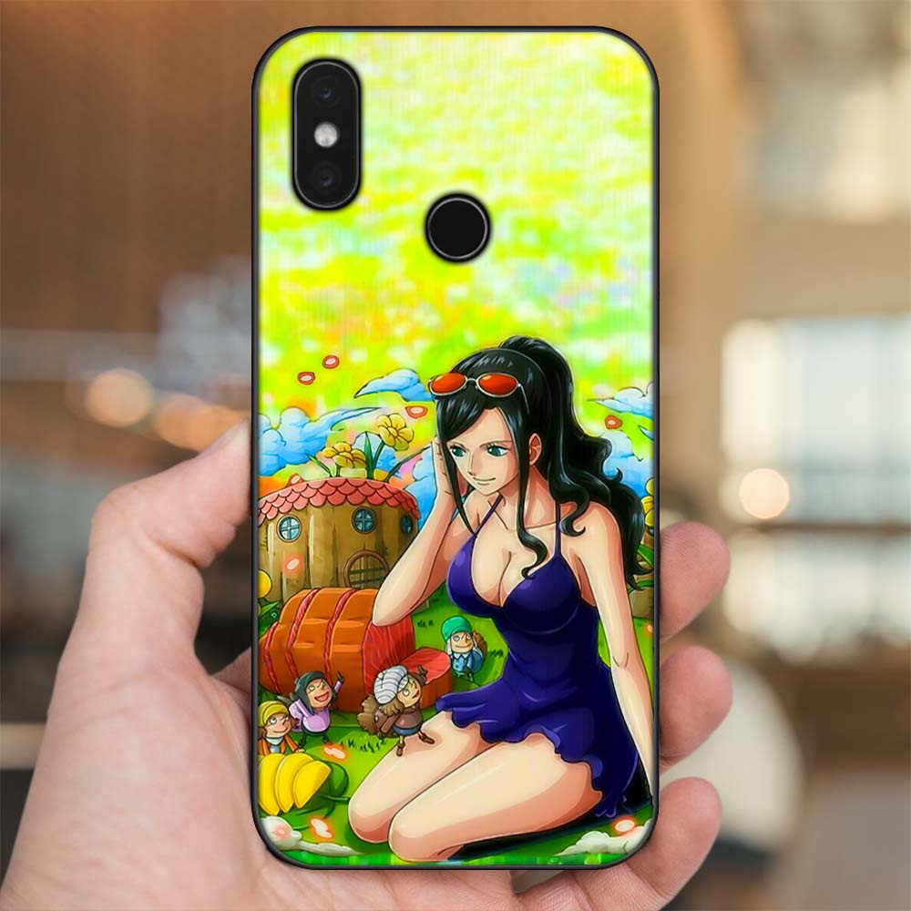 Ốp lưng Xiaomi Mi 8, Mi 8 SE viền đen in hình Nico Robin One Piece Đảo Hải Tặc