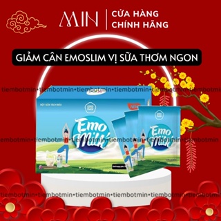 Bột giảm cân E.m.0.slim vị sữa bò tách béo emo milk - Giảm cân, giảm mỡ