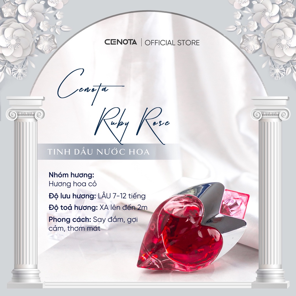 Nước Hoa Nữ Cenota Ruby Rose Ngọt Ngào Quyến Rũ 25ml