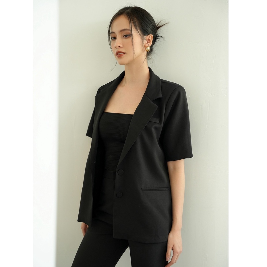 OLV - Áo khoác Black Short Sleeve Blazer