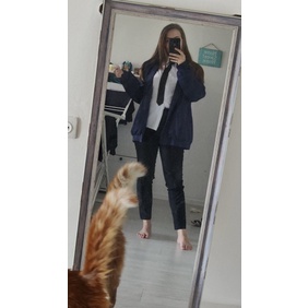 Bộ Tóc Giả Màu Xanh Hóa Trang Nhân Vật Chainsaw Man Mới