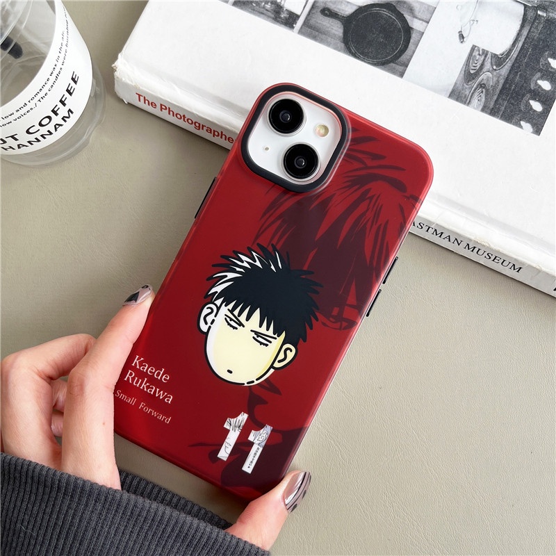 Ốp Điện Thoại Màu Laser In Logo Slam Dunk Sang Trọng Cho iPhone 14 13 11 12 Pro Max 12Pro 13Pro iPhone11