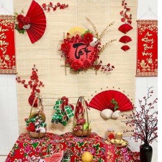 Mành tăm tre trag trí Tết giá rẻ khổ 80x2 mét
