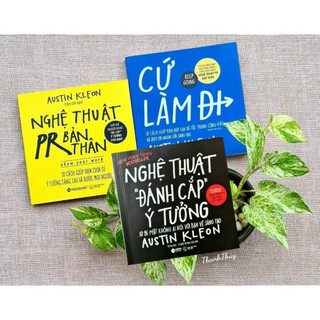 Sách combo 3 cuốn: nghệ thuật pr bản thân + nghệ thuật đánh cắp ý tưởng + cứ làm đi - alphabooks - bản quyền