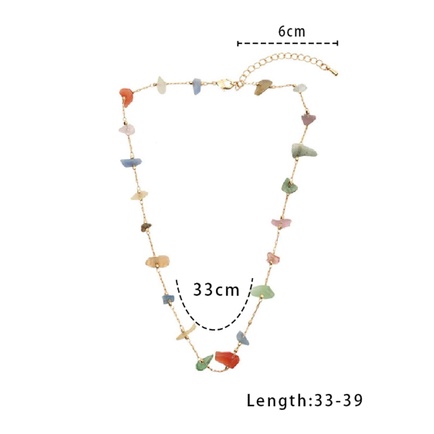 Dây chuyền trang trí hạt đá nhiều màu