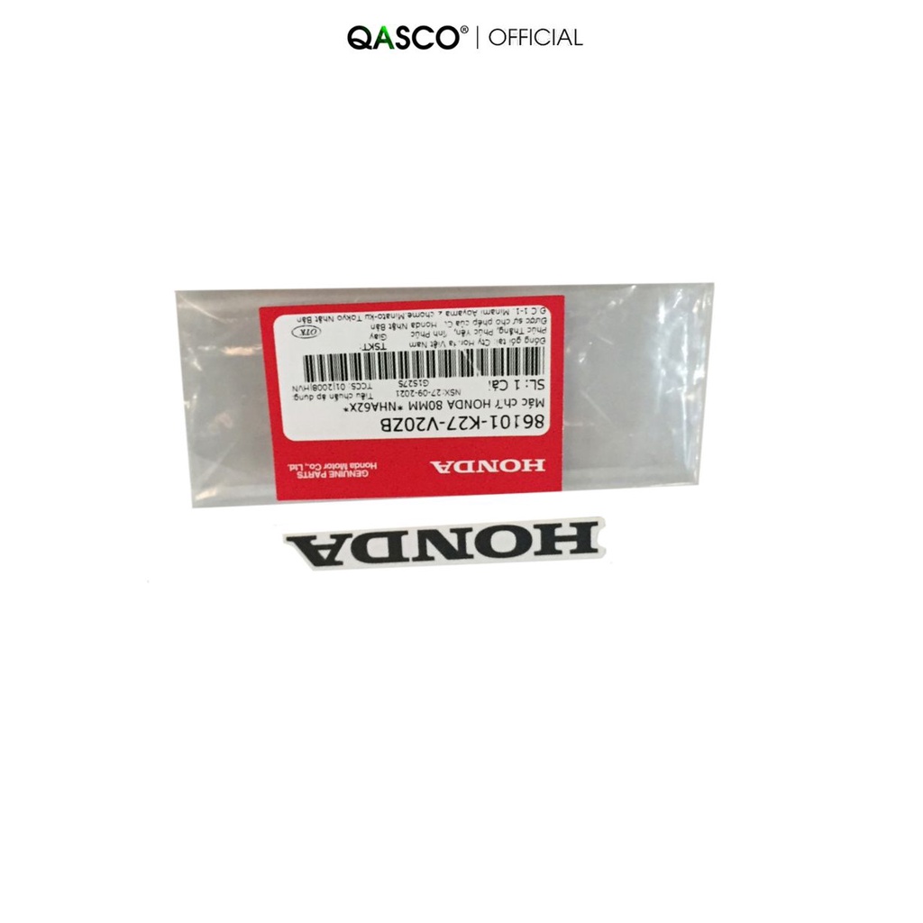 Mác chữ HONDA 80mm Air Blade 2013-20115