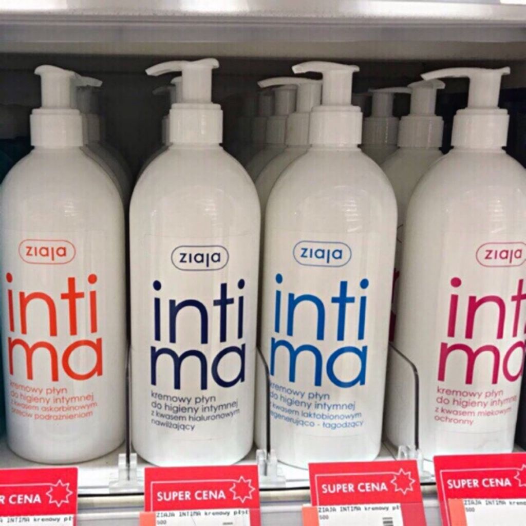 Dung Dịch Vệ Sinh Phụ Nữ Intima Ziaja Gel Phụ Khoa Giảm Khí Hư Huyết Trắng Full Màu 500ml