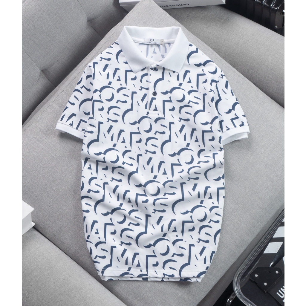 Áo polo nam cao cấp cổ tròn , áo thun nam có cổ , họa tiết full thân , vải cotton mền mịn chống nhăn đẹp big size