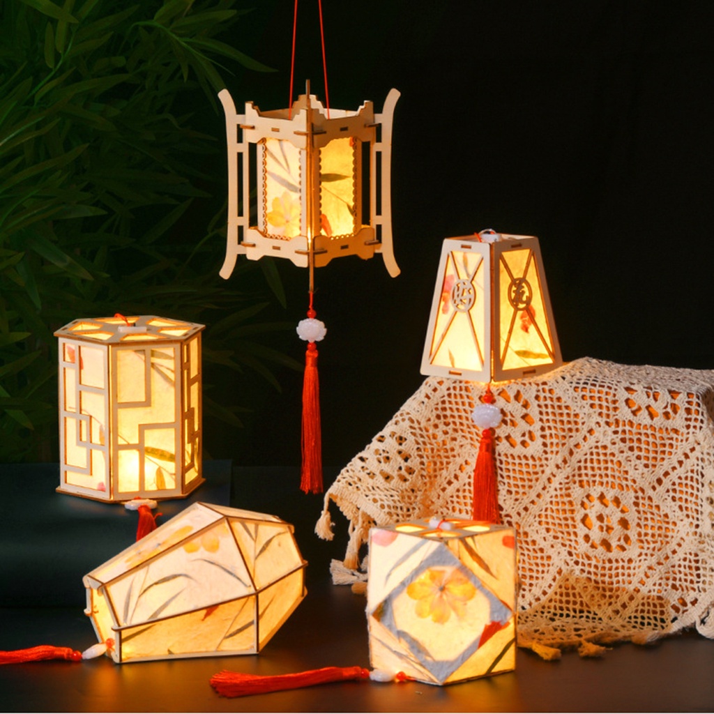 Bộ Dụng Cụ Làm Đèn Lồng DIY Trang Trí Nhà Ở
