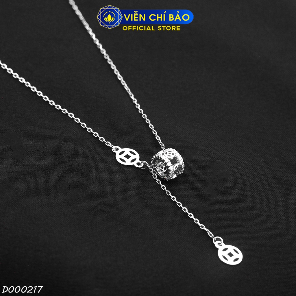 Dây chuyền bạc nữ kim tiền new chất liệu bạc 925 thời trang phụ kiện trang sức Viễn Chí Bảo D000217
