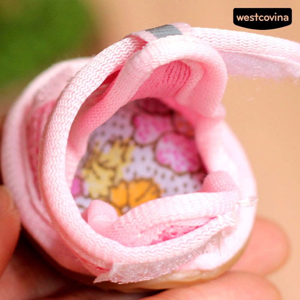 [Hot]♝Set 4 Đôi Xăng đan Đế Cao Su Chống Trượt Màu Sắc Đa Dạng Cho Thú Cưng