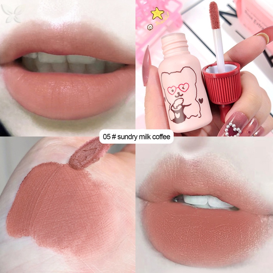 Son kem lì JMMZ CACE vovigo thiết kế vỏ son hình chai sữa độc đáo màu