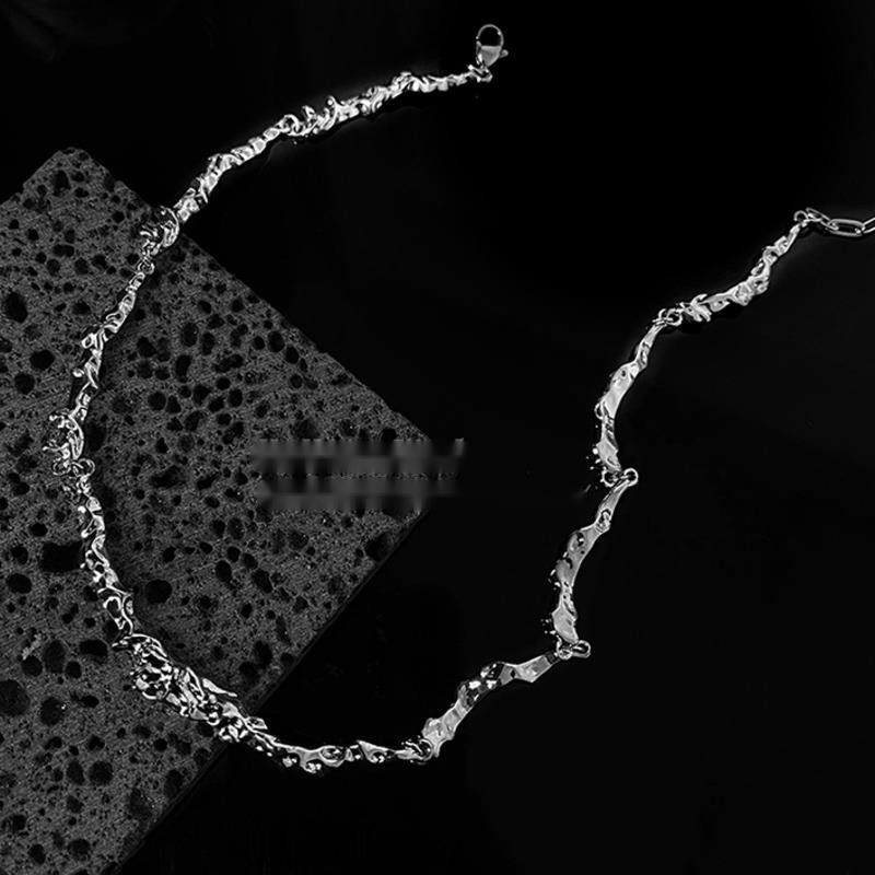 Vòng cổ Bằng Thép Titan Phong Cách hip hop Cá Tính Cho Nữ