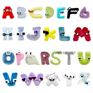 Bộ 26 đồ chơi nhồi bông hình chữ cái alphabet / chữ cái alphabet abc a-z