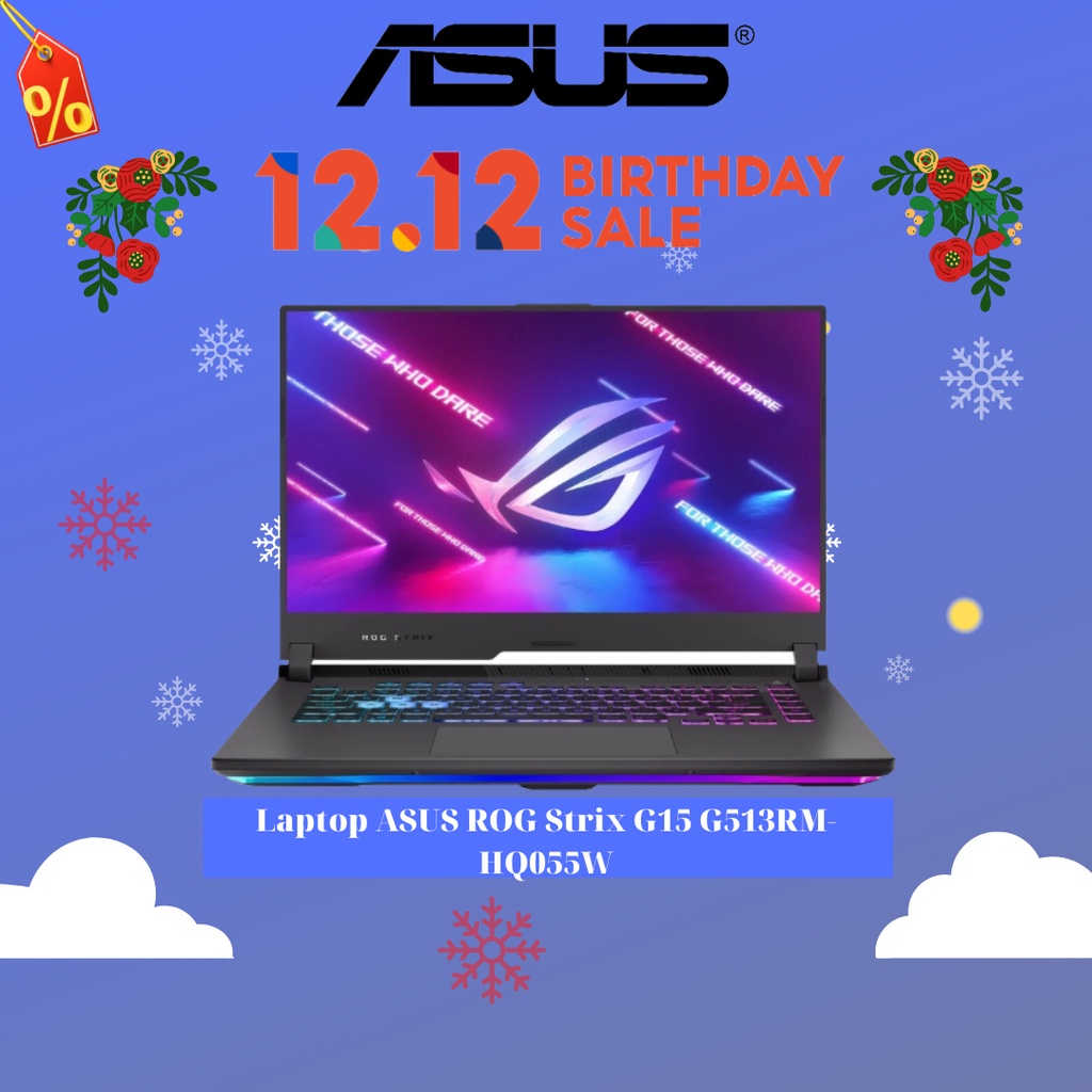 Laptop ASUS ROG Strix G15 G513RM-HQ055W R7-6800H | 16GB | 512GB | GeForce RTX™ 3060 6GB