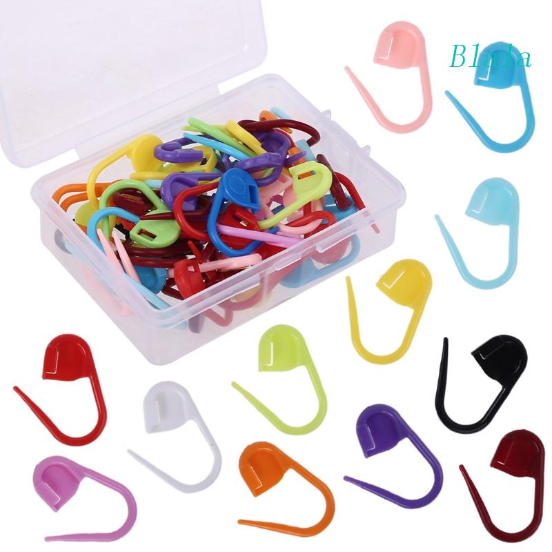 Bộ 50 Nút Đánh Dấu Bằng Len Nhiều Màu Sắc Tiện Dụng Cho Khâu Vá DIY