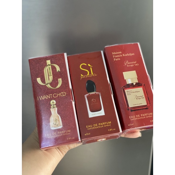 Nước hoa tinh dầu Mini 25ml Nam Nữ