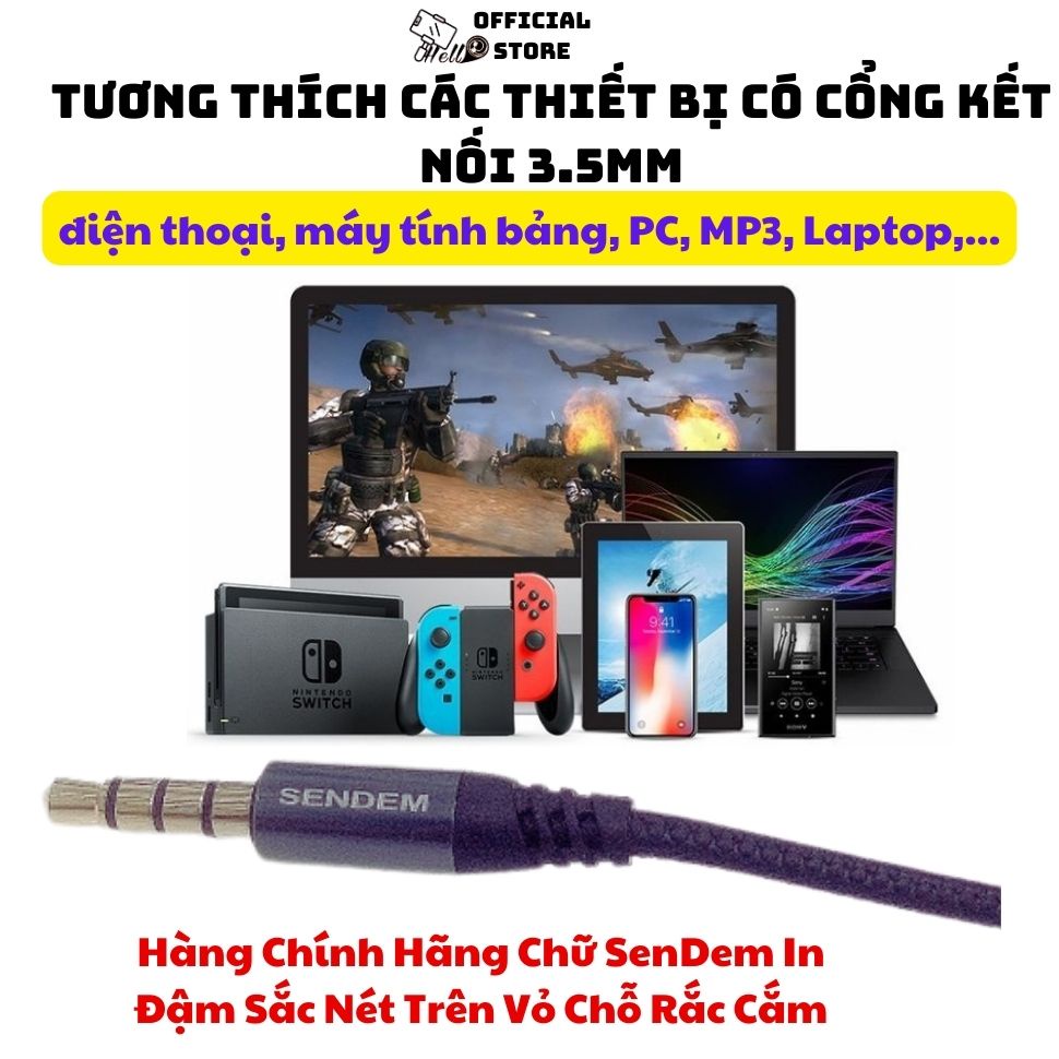 Tai Nghe Nhét Tai U955 𝐜𝐡𝐢́𝐧𝐡 𝐡𝐚̃𝐧𝐠 𝐬𝐞𝐧𝐝𝐞𝐦 Hello,Jack 3.5mm Có Dây Có Mic Chống Ồn Giá Rẻ Cho Điên Thoai