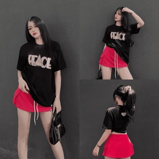 Áo thun nữ Oversize TShirt PEACE LOVEKIUTEE