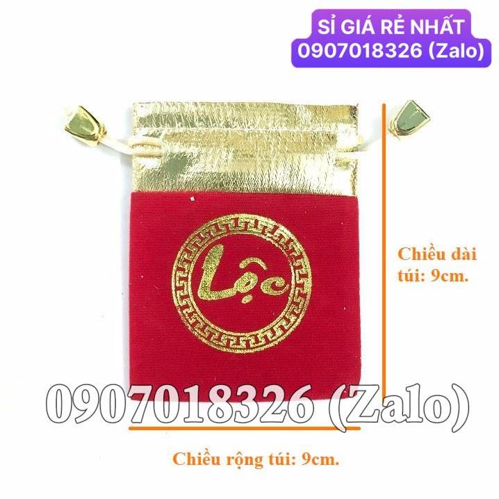 [HÓT] Combo 100 Túi Gấm Đỏ Nhung Chữ Phúc Lộc Thư Pháp Phong Thuỷ Rất Đẹp , Giá Sỉ