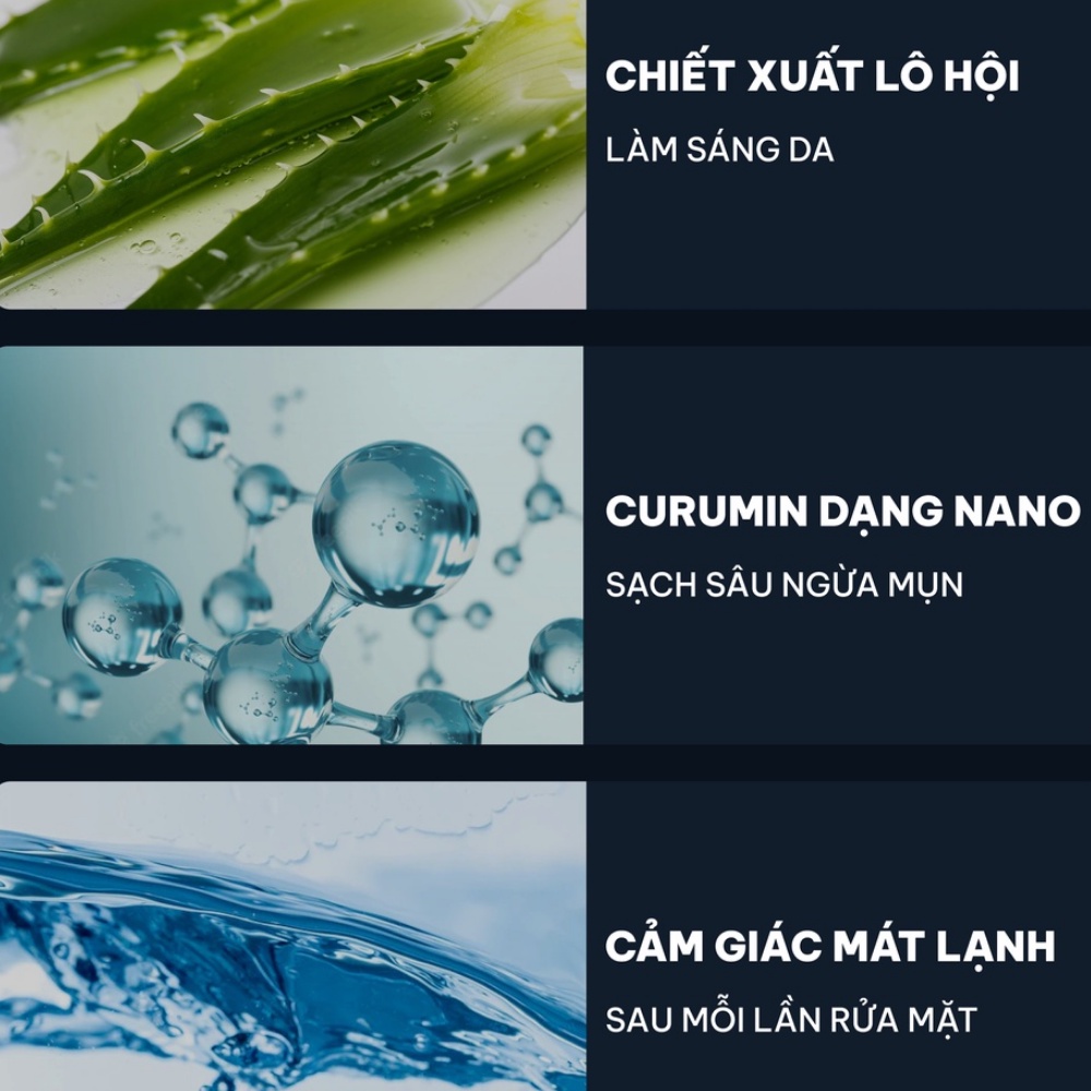 Gel Rửa Mặt Nerman Nano Curcumin 60s Fresh 100ml Chiết Xuất Thiên Nhiên Giúp Làm Sạch Sâu Ngừa Mụn