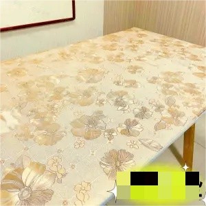 Khăn trải bàn mờ thảm bàn trà không thấm nước khăn trải bàn nhựa PVC mềm kính mềm dùng một lần