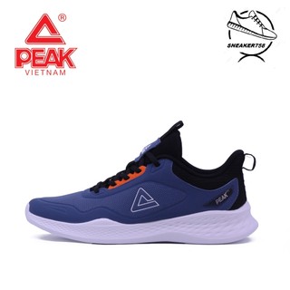 Giày chạy bộ nam thoáng khí peak running e223097h – màu xanh lam