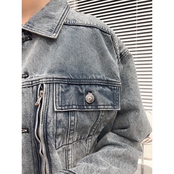 Áo khoác jeans khoá unisex cao cấp AK28223 by COCCACH