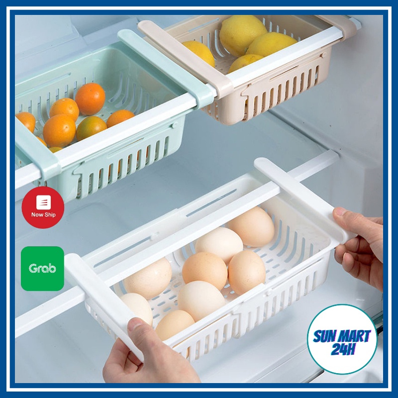 Rổ Kéo Đựng Đồ Tiện Lợi Sắp Xếp Tủ Lạnh Ngăn Nắp SUNMART24H HA302