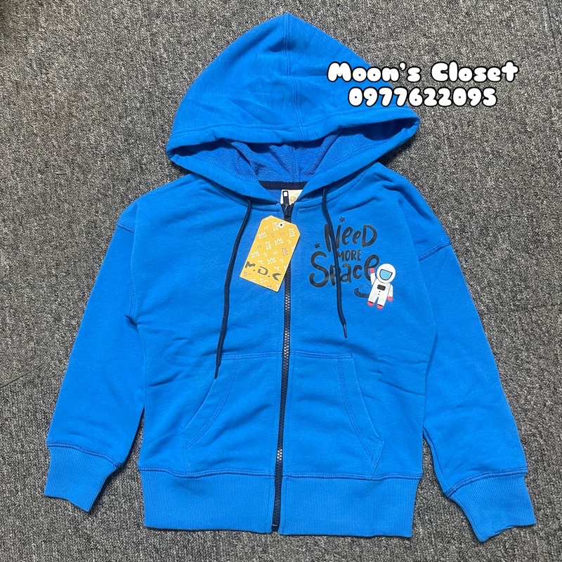 MDK- Áo khoác nỉ xanh size 4/5y-10/11y