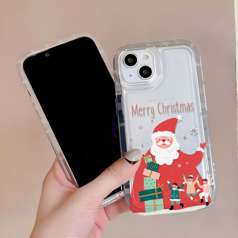 Ốp Điện Thoại Tpu Viền Dẻo In Hình Giáng Sinh Thời Trang Cho iphone 14promax 11 13 12 7Plus 6 6s XR X XS Max
