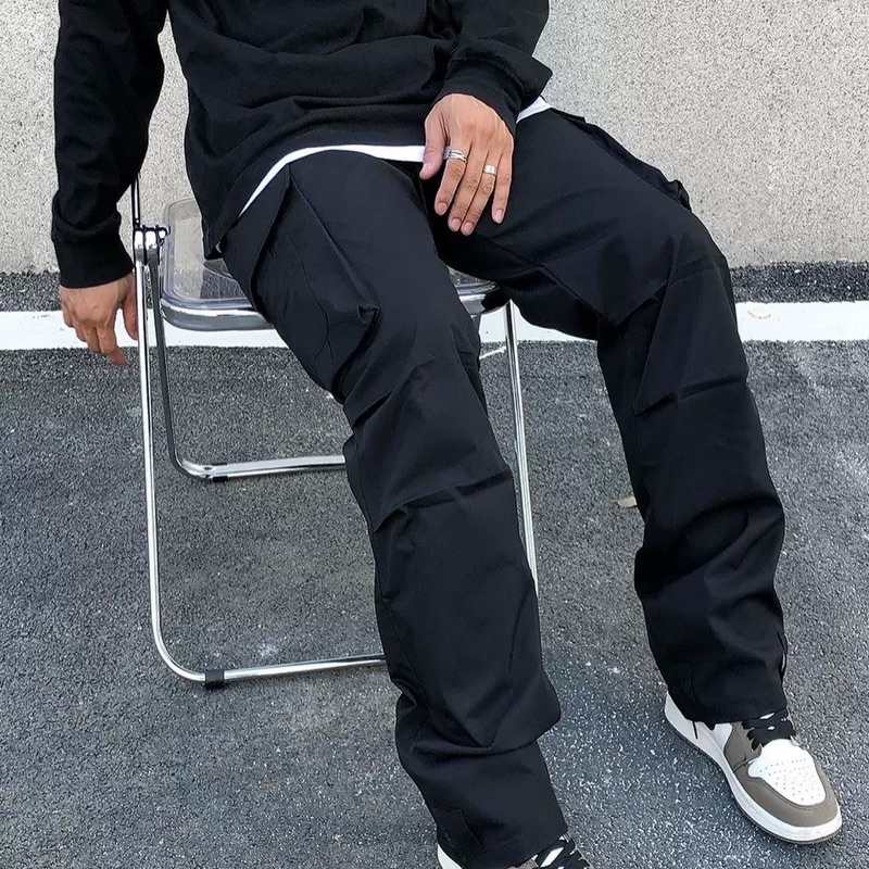 Quần kaki túi hộp unisex,thiết kế trơn túi hộp có 3 màu | BigBuy360 - bigbuy360.vn