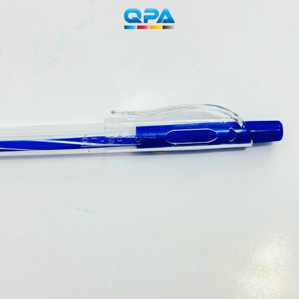 Bút bi mực xanh Ánh Sáng nét 0.7mm, bút viết nét đều, mực đẹp