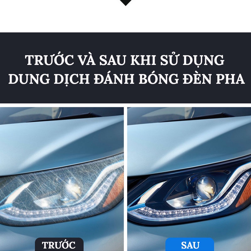 Dung Dịch Đánh Bóng Đèn Pha Ô Tô Chống Ố Vàng VERSION 2 CarZone.Top