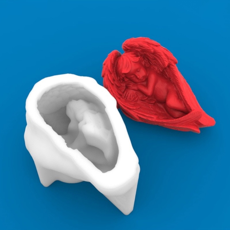 Khuôn Silicone Tạo Hình Làm Nến Hình Em Bé Độc Đáo