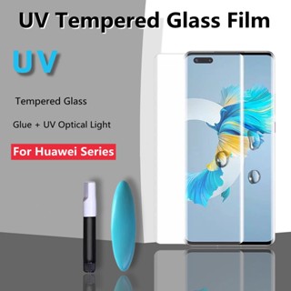 Huawei P60 P50 P40 P30 Mate 60 50 40 Nova 11 Pro Plus Honor 200 100 90 80 70 60 50 Magic 6 5 Pro Plus X9a X9b X9c 5G Cong UV Liquid Full Keo Kính Cường Lực Bảo Vệ Màn Hình