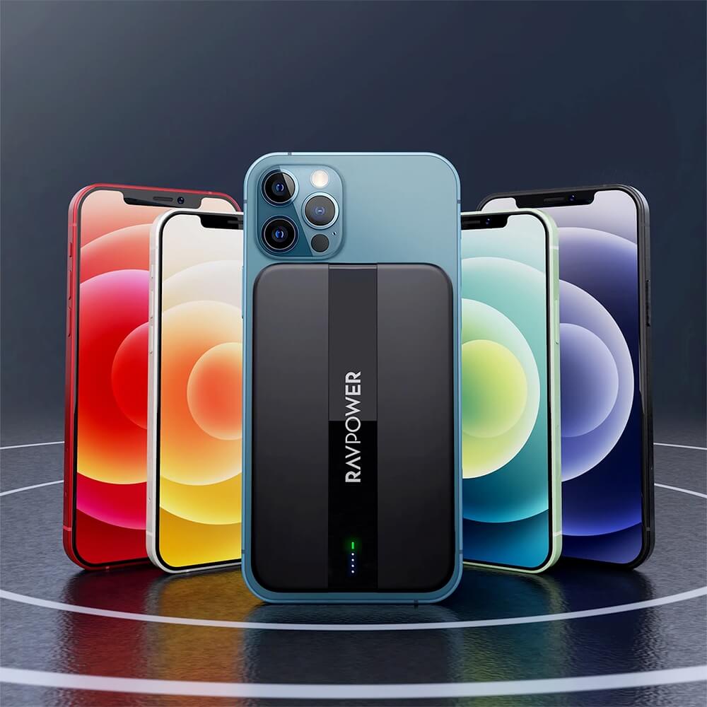 PIN DỰ PHÒNG HÍT NAM CHÂM IPH PRO MAX RAVPOWER 5.000MAH