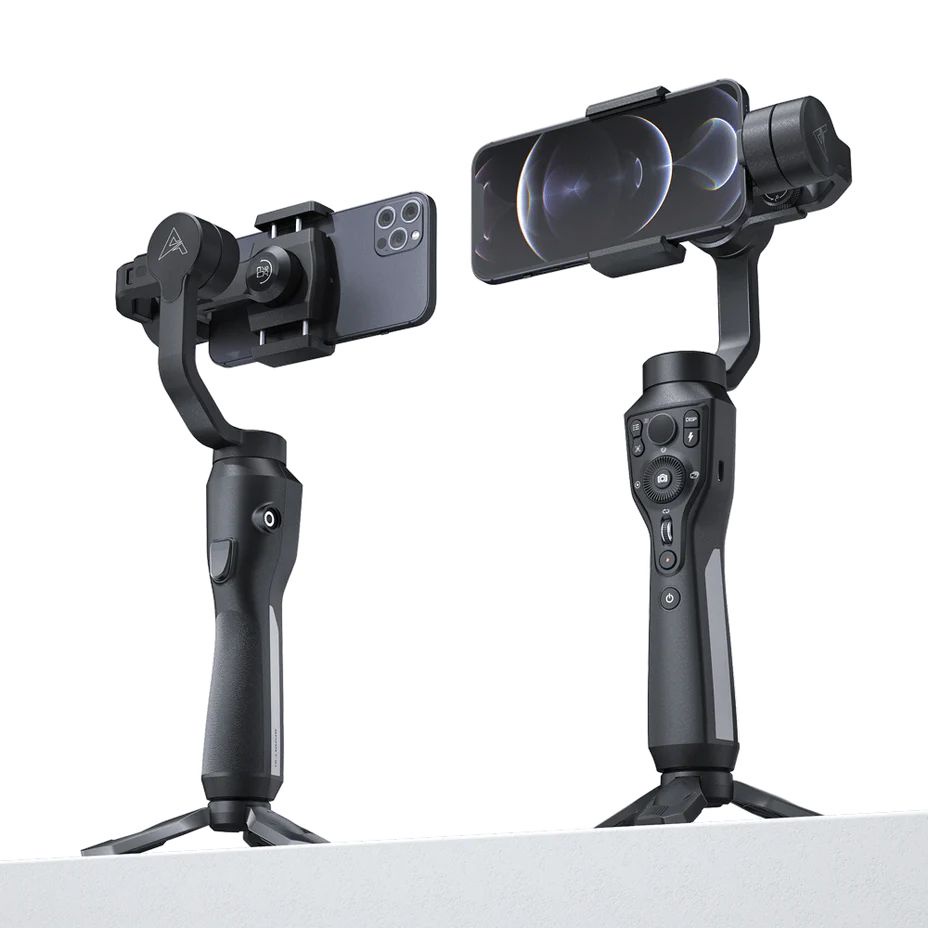 Gậy gimbal chống rung AOCHUAN S1 Pro cao cấp - chụp ảnh chống rung khung hình, Tay cầm chống rung điện thoại cao cấp