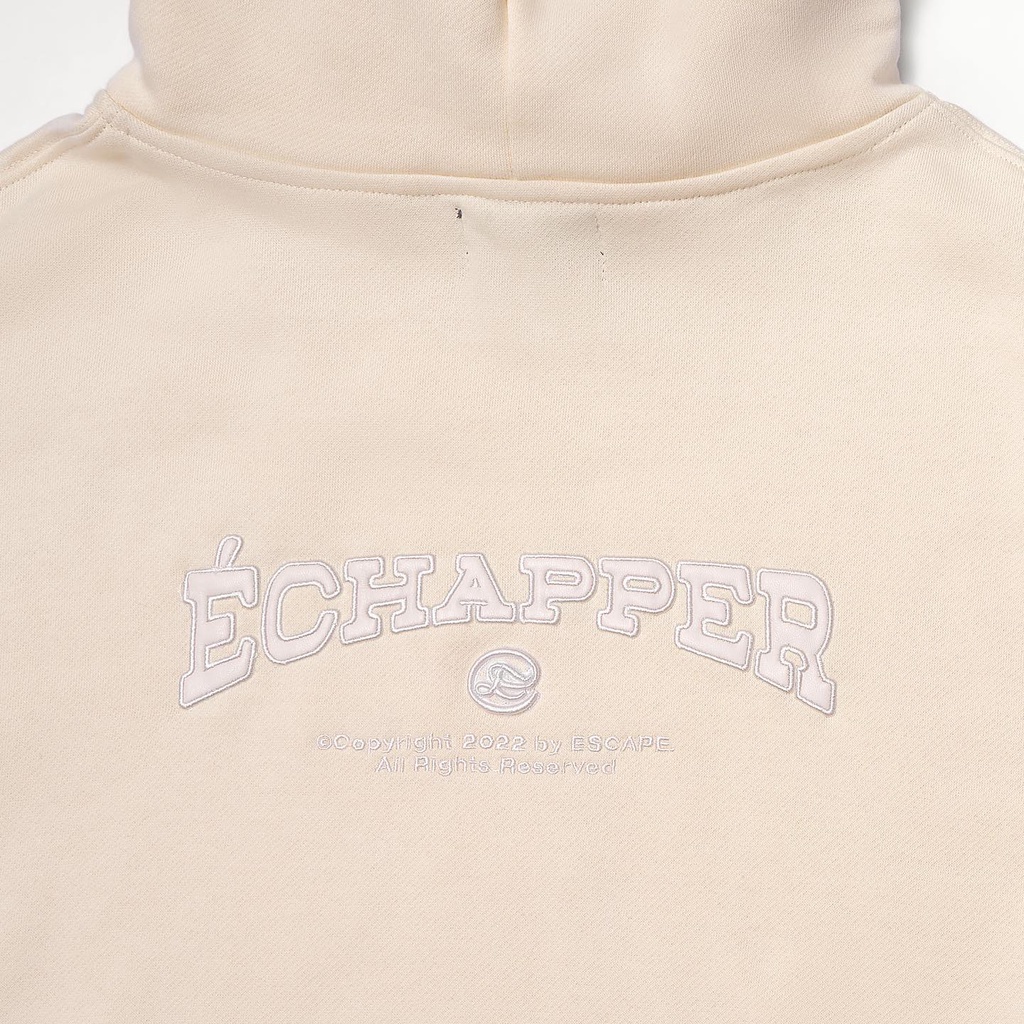 Áo  Échapper Hoodie_Brown/ Off White/ Red