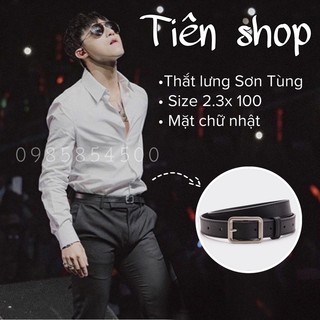 Loại 1-tl07 thắt lưng sơn tùng , dây nịt nam nữ mặt chữ nhật hottrend
